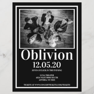 Folheto de concertos de Banda musical