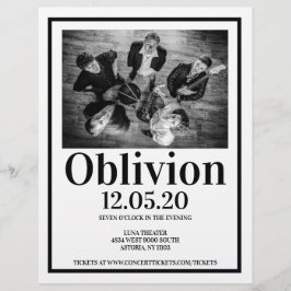 Folheto de concertos de Banda musical