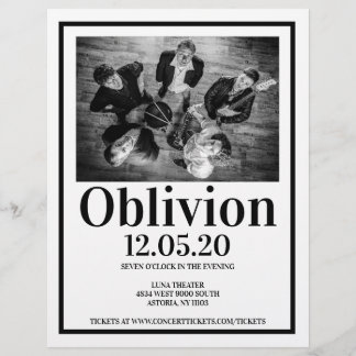 Folheto de concertos de Banda musical