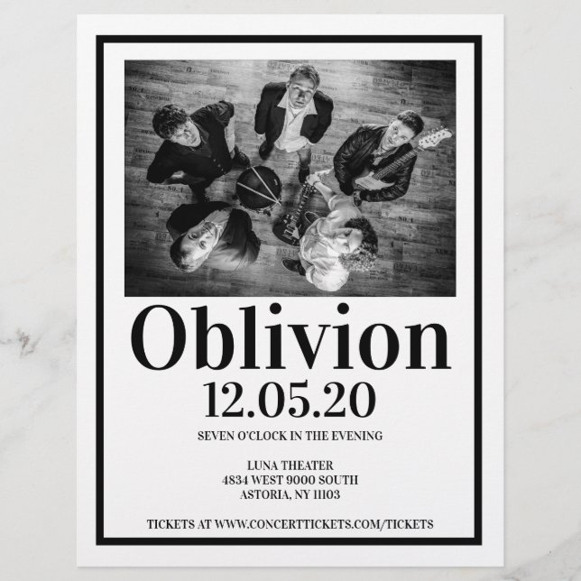 Folheto de concertos de Banda musical (Frente)