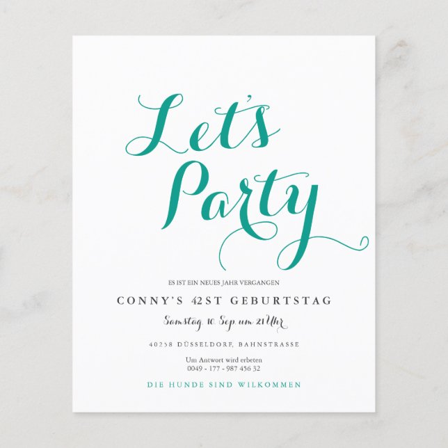 Folheto de convite da Casa (Verso)