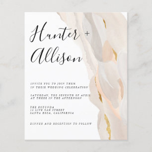 Folheto de Convite de Abstrato de Orçamento