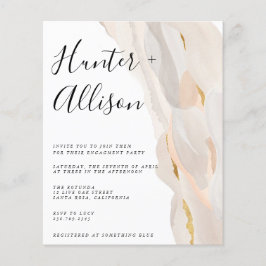 Folheto de Convite para Festa de noivado Orçamentá