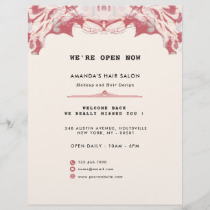 Folheto de Cor Vermelha e Negra Elegante