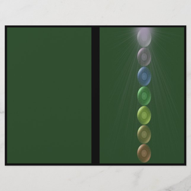 Folheto de Coração Chakra Tripla (Frente)