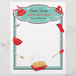 Folheto de cozinhar e folheto de folhas