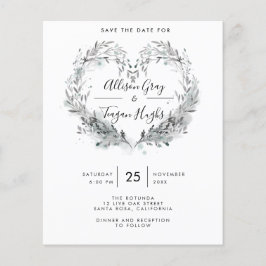 Folheto de Data do Orçamento Salve o Folheto de Da