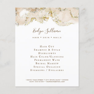 Folheto de Design de borbulhamento bege