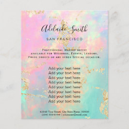 folheto de design de foto opal