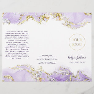 Folheto de design de lavanda de de