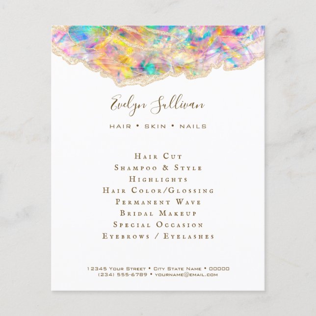 folheto de design opala (Frente)