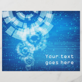 folheto de estilo técnico