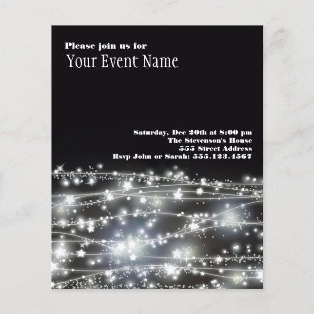 Folheto de Estrelas com Espumação (Frente)