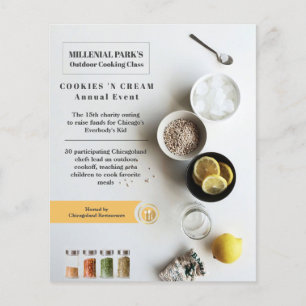 folheto de evento do cozinhar