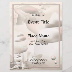 Folheto de Eventos das Capas de Oceano