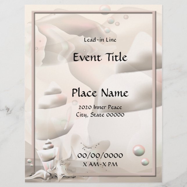 Folheto de Eventos das Capas de Oceano (Frente)