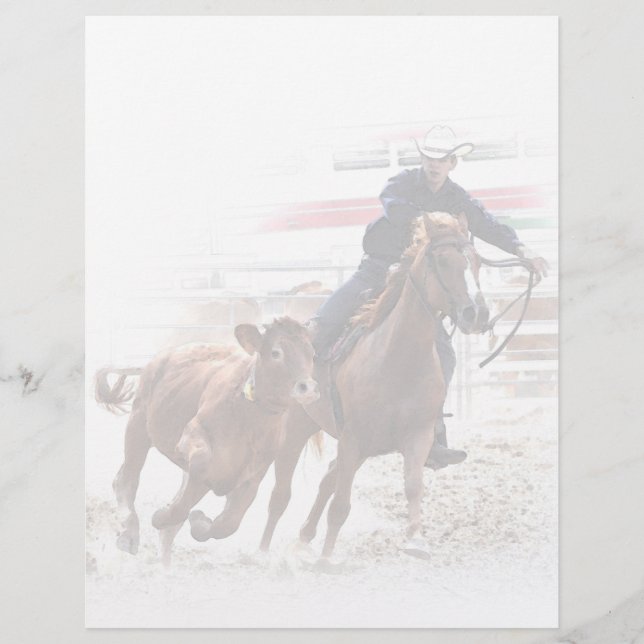 Folheto de eventos de equitação em rodeio ou a oes (Frente)