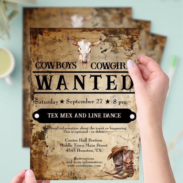 Folheto de eventos ocidental (Criador carregado)