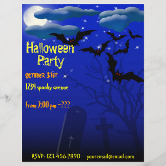 Folheto de Festas de Halloween
