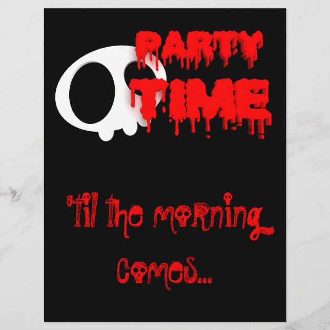 Folheto de festas de Halloween (Frente)