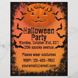 Folheto de Festas de Halloween