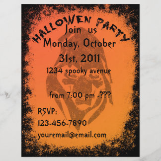 Folheto de Festas de Halloween