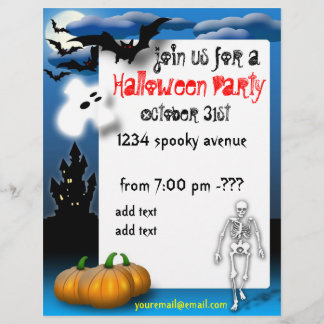 Folheto de Festas de Halloween