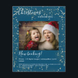 Folheto de fotos das Luzes de Natal específico do<br><div class="desc">Folheto de fotos das Luzes de Natal específico do cliente,  azul. Basta editar seu produto carregando sua foto e digitando seu texto. Você pode selecionar a fonte,  a cor e a posição individualmente por "mais personalização".</div>