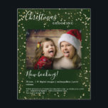 Folheto de fotos das Luzes de Natal específico do<br><div class="desc">Folheto de fotos das Luzes de Natal específico do cliente,  verde. Basta editar seu produto carregando sua foto e digitando seu texto. Você pode selecionar a fonte,  a cor e a posição individualmente por "mais personalização".</div>