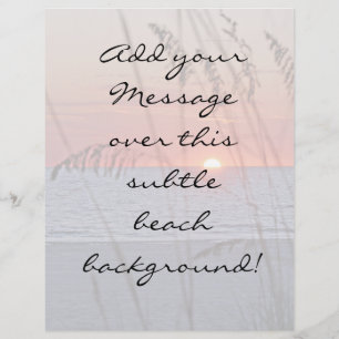 Folheto de Fundo de Sunset Beach