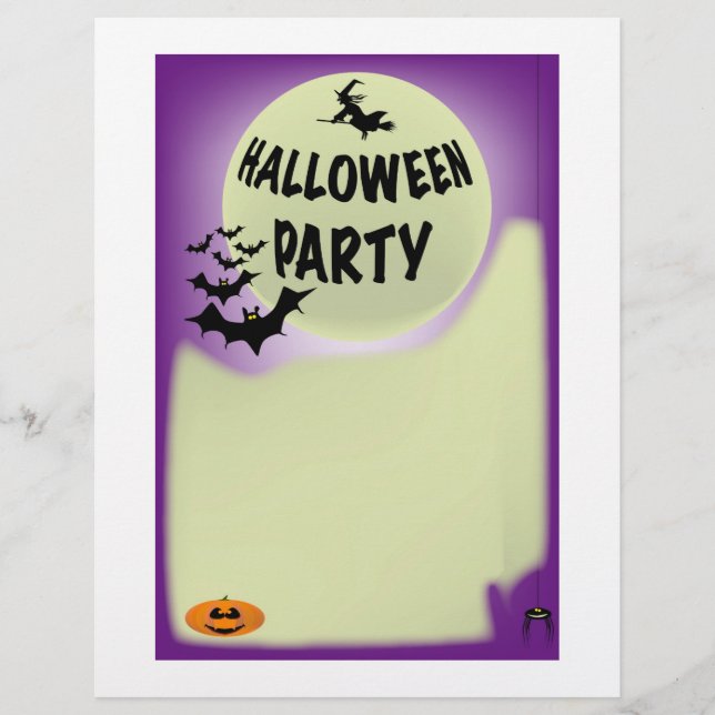 Folheto de Halloween. (Frente)