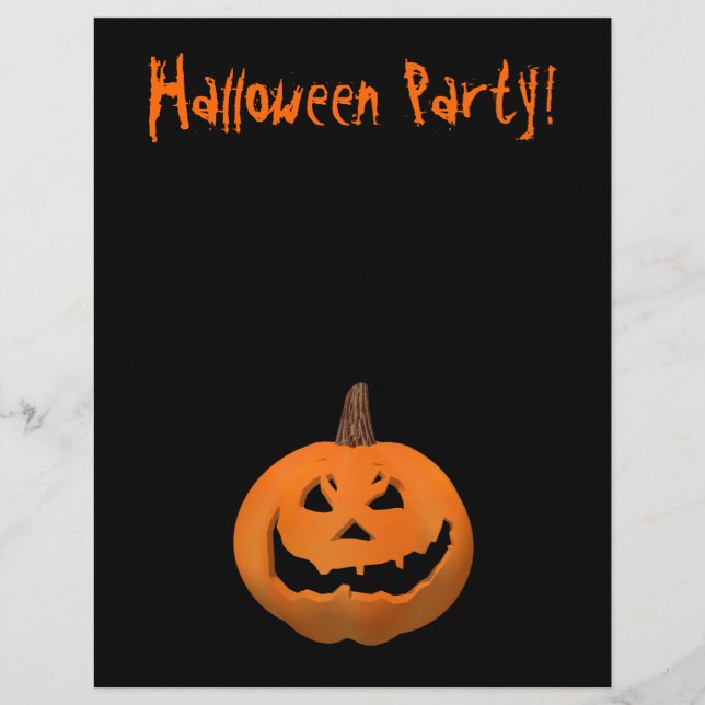 Folheto de Halloween: Jack-o-Lanterna (Frente)