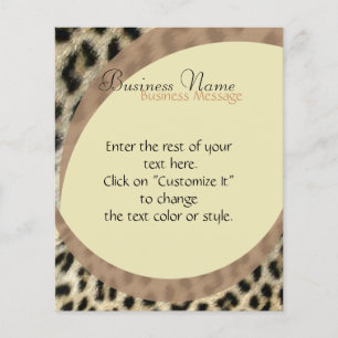 Folheto de Impressão Leopardo