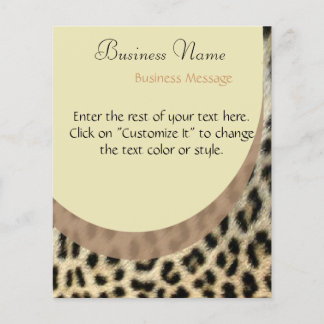 Folheto de Impressão Leopardo