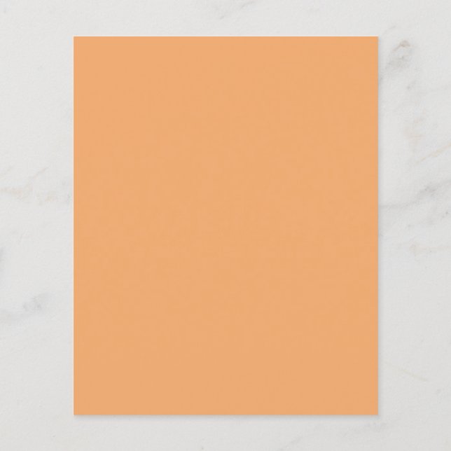 Folheto de Laranja Pastel (Verso)