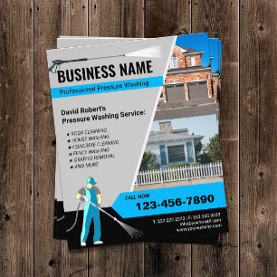 Folheto de Limpeza Profissional com Potência de L