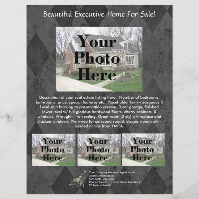 Folheto de listagem de imóveis (Frente)