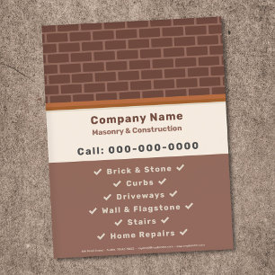 Folheto de Maçonaria e Construção