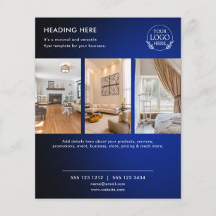 Folheto de Marketing de negócios minimalista   Log