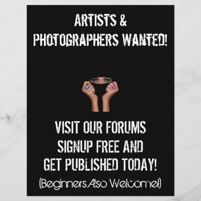 Folheto de Marketing de Retratos de Princesa (Frente)