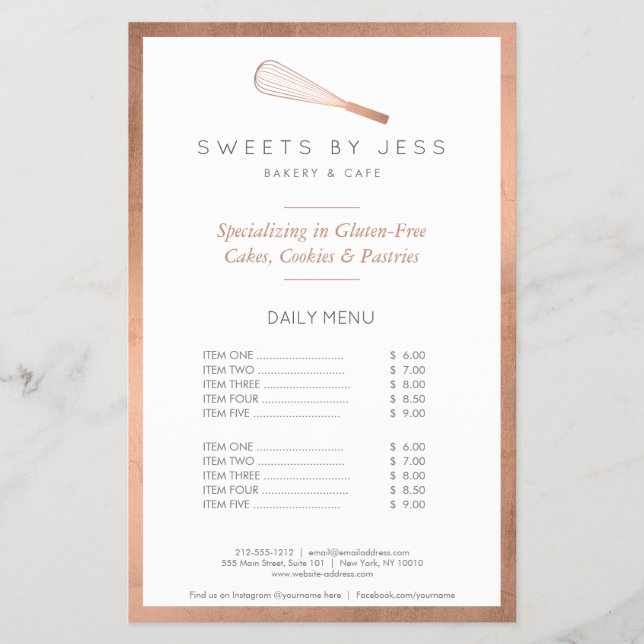 Folheto de meia página da Batedeira de Ouro Rosa (Frente)