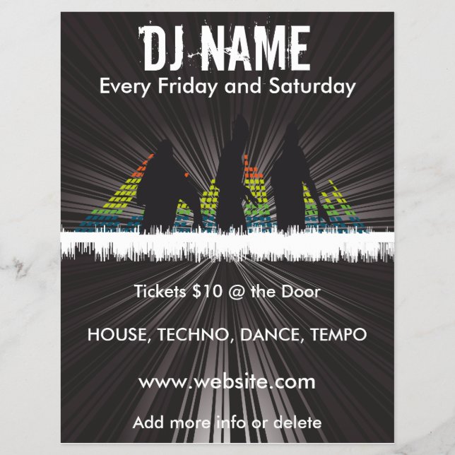 Folheto de Música do DJ Shadows (Frente)