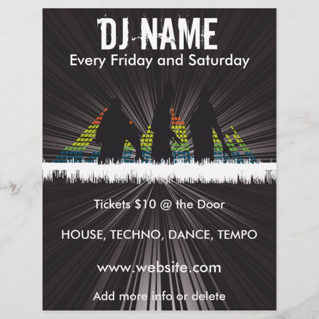 Folheto de Música do DJ Shadows (Frente)