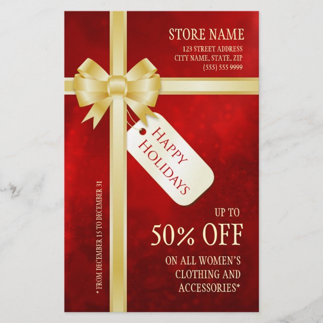 Folheto de Natal atual (Frente)