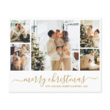 Folheto de Natal da Colagem de Fotos Orçamentária