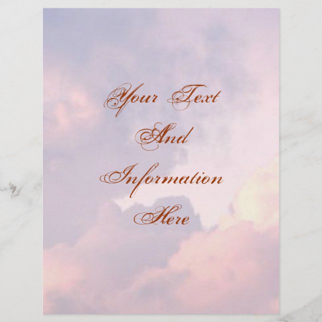 Folheto de Nuvens (Frente)