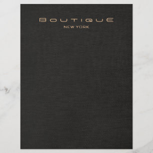 Folheto de Olhar Preto Elegante