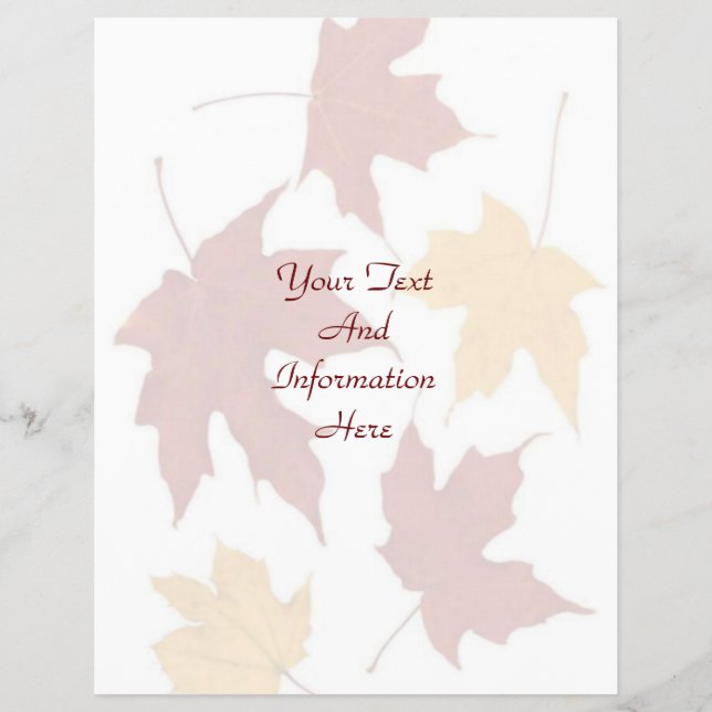 Folheto de outono (Frente)