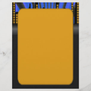 Folheto de paisagens da cidade