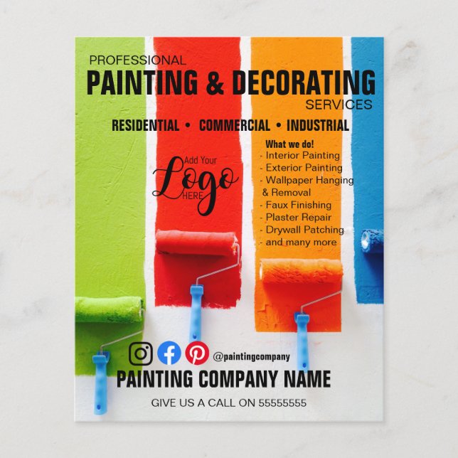 folheto de PINTURA & DECORAÇÃO (Frente)